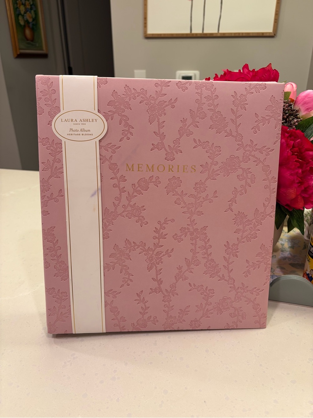 Laura Ashley pink photos album